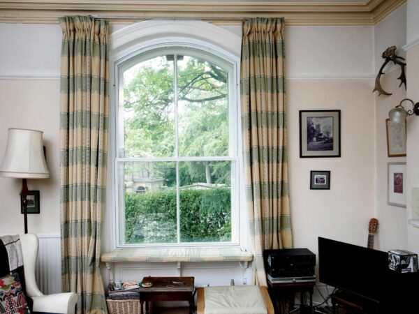 secondary glazing installation in traditional Stirling sandstone home